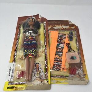 Manley Native American Style Doll Accessories Lot 1995 vintage 12" New Unopened